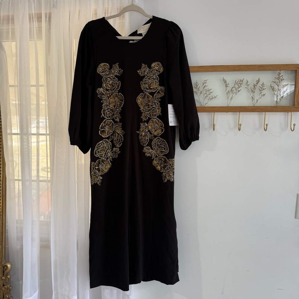 Mestiza New York Luzon Floral Sequin Midi Dress NWT - Picture 3 of 6